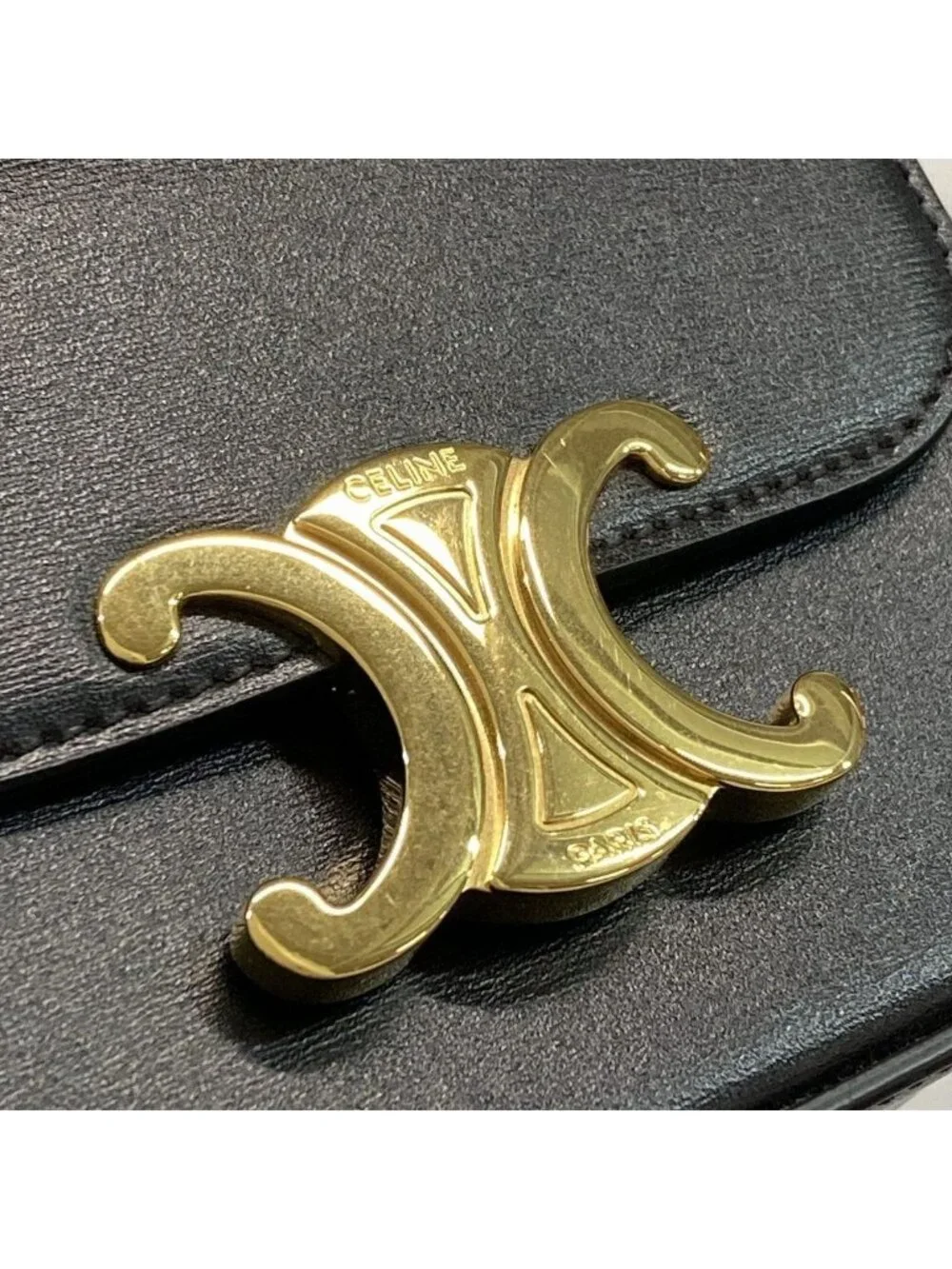 ★SOLD★ Celine Shoulder Bag Mini Claude Black - Picture 11 of 15